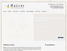 Tablet Screenshot of matices.org
